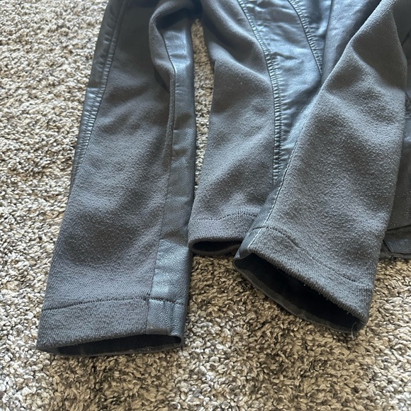 Women's Black Faux Leather Jacket - Picture 3 of 3